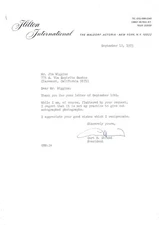 Curt R. Strand- TSL (President of Hilton International)