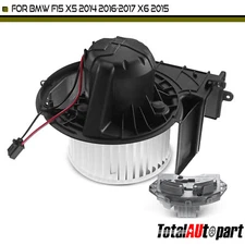 HVAC Heater Blower Motor & Resistor Kit for BMW X5 F15 2014-2017 F16 2015 Front