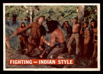 1956 Topps Davy Crockett Orange #33 Fighting-Indian Style EX/MT