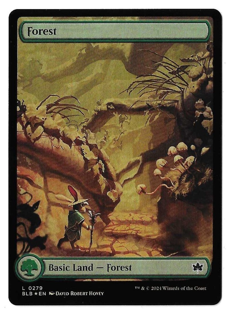 MTG Forest Full Art FOIL Bloomburrow (BLB) Basic Land Magic MTG Forest Full Art FOIL Bloomburrow (BLB) Basic Land Magic