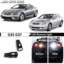 White High Power Reverse Backup LED Lights Bulb Fits Infiniti G35 G37 2003-2013