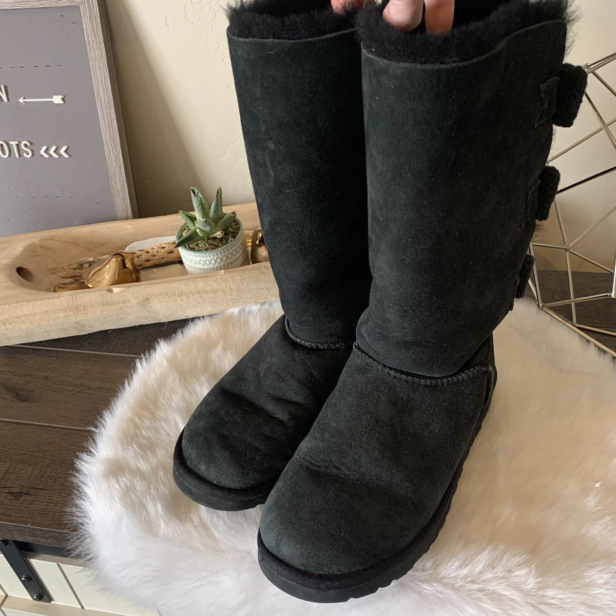 Custom Louis Vuitton Mini Bailey Bow Ugg boots , Size