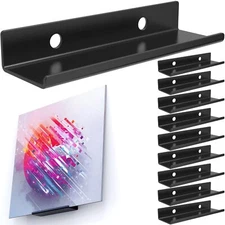 10 Pack Vinyl Wall Mount Holder Record Shelf Album Wall Display HolderVinyl D...