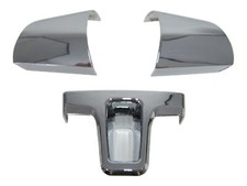 ALU Lenkrad Abdeckung Blenden f&uuml;r VW T5 Passat B7 Tiguan 5N Facelift Clip Chrom