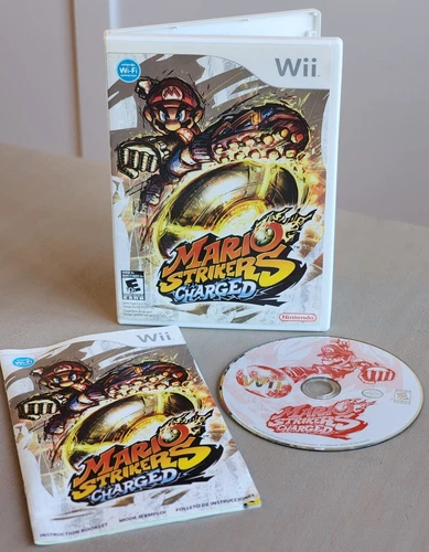 Mario Strikers Charged (Nintendo Wii, 2007) Complete In Box