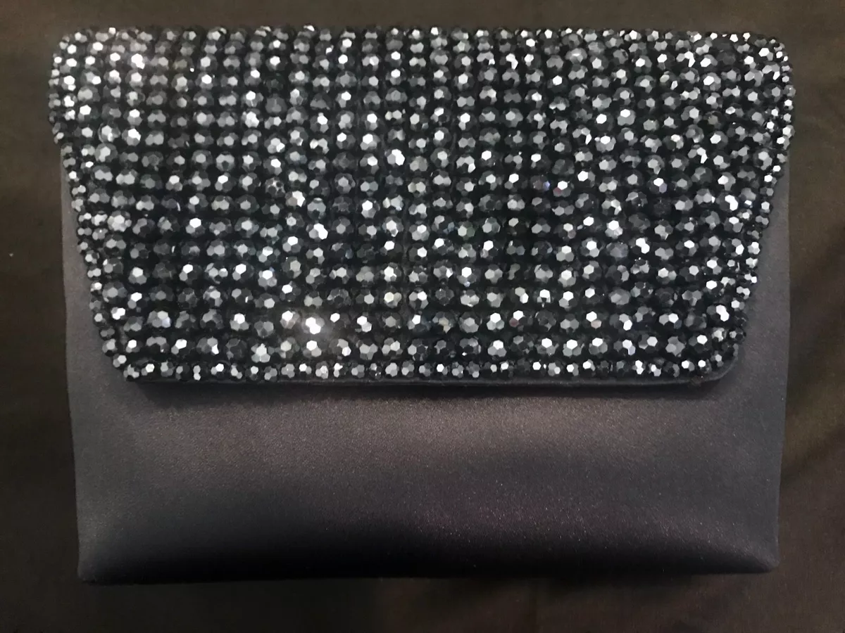 Shop Black Silk Designer Clutch Online at Best Price | Cbazaar