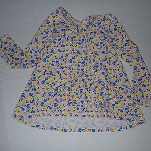 TEA Girl 8 Hooded Swing Top White floral Long Sleeve casual hoodie - Picture 3 of 6