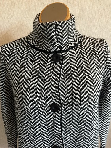 Gio & Gio Damen italienische Wollmischung langer Pullover Mantel Cardigan Größe Small - Bild 2 von 7