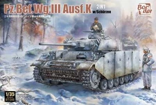Border Model BT048 Pz.Bef.Wg.III Ausf.K with Schurzen 1/35 Model Kit - US