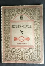 1937 Rolls Royce Phantom III 40 50 HP Motor Car Literature Sales Price Brochure