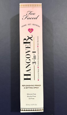 Too Faced Hangover 3-in-1 Replenishing Primer & Setting Spray, 4 fl oz/ 120ml