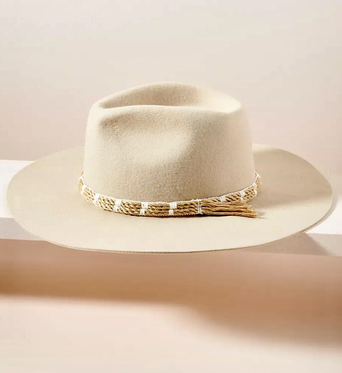 NWT Anthropologie Brown Terry Textured Rancher Hat NWT Anthropologie Brown Terry Textured Rancher Hat main image 3