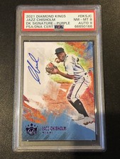 2021 Diamond Kings Jazz Chisholm DK Signatures Purple RC Serial #2/7. His Jsy #