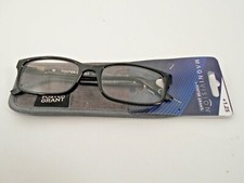 MEN'S Reading Glasses Magnivision BOSTON BLACK MSRP 25.00 - 656