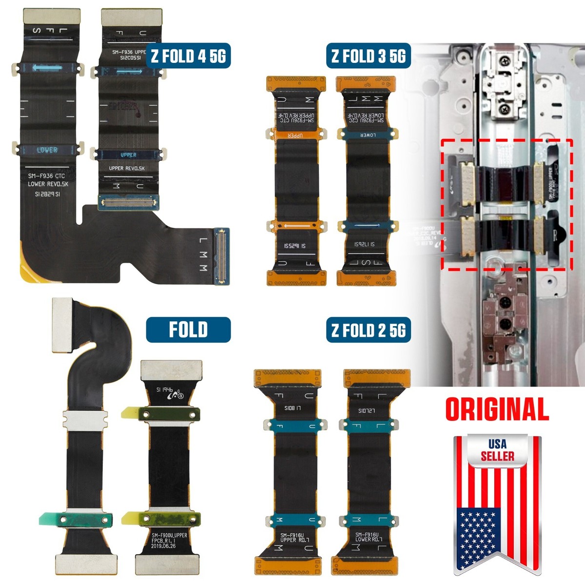 OEM Spin Axis Rotating Spindle Flex Cable For Samsung Galaxy