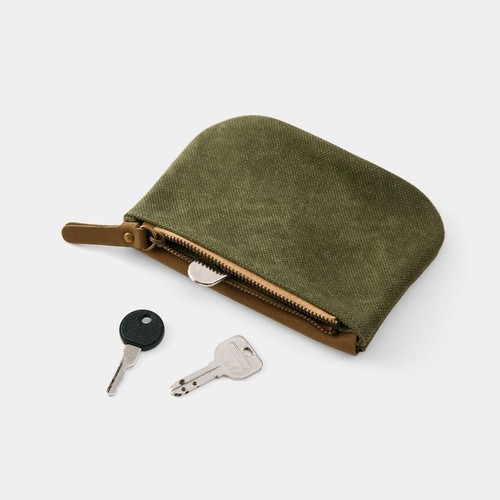 TRAVELER’S FACTORY Canvas Pouch Olive SS size W17.0xH12.0cm,W6.6xH4.7in - Bild 13 von 17