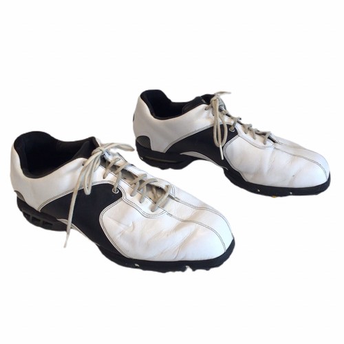 Nike TW 8.5 Tiger Woods Golf Shoes Size 10W 317613-101 Preowned