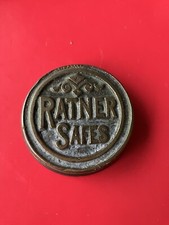 Vintage Ratner Safes Brass Keyhole Cover 