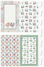 Lori Holt Fabric Dish Towel Project 36"X54" Panel Home Decor Wt Riley Blake