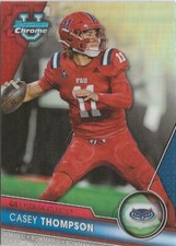 2023 Bowman Chrome University Casey Thompson Refractor SP RC Oklahoma Sooners