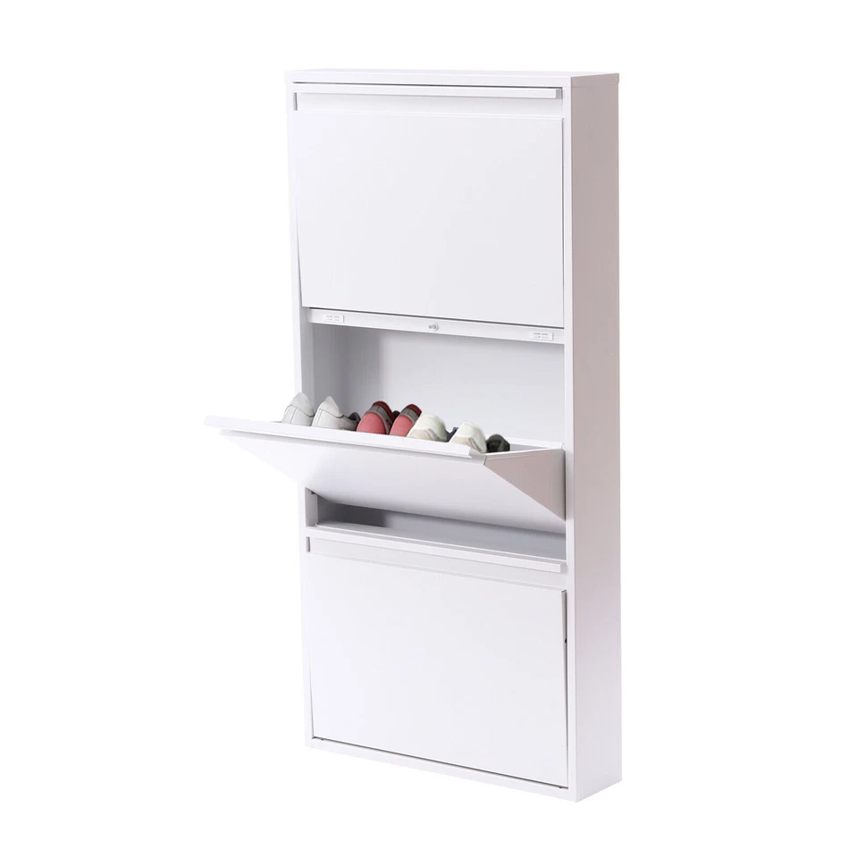 Contemporary Slim Shoe Drawers Shoe Cabinet For Entryway Entrance Hallway Foyer - Image 4 of 4