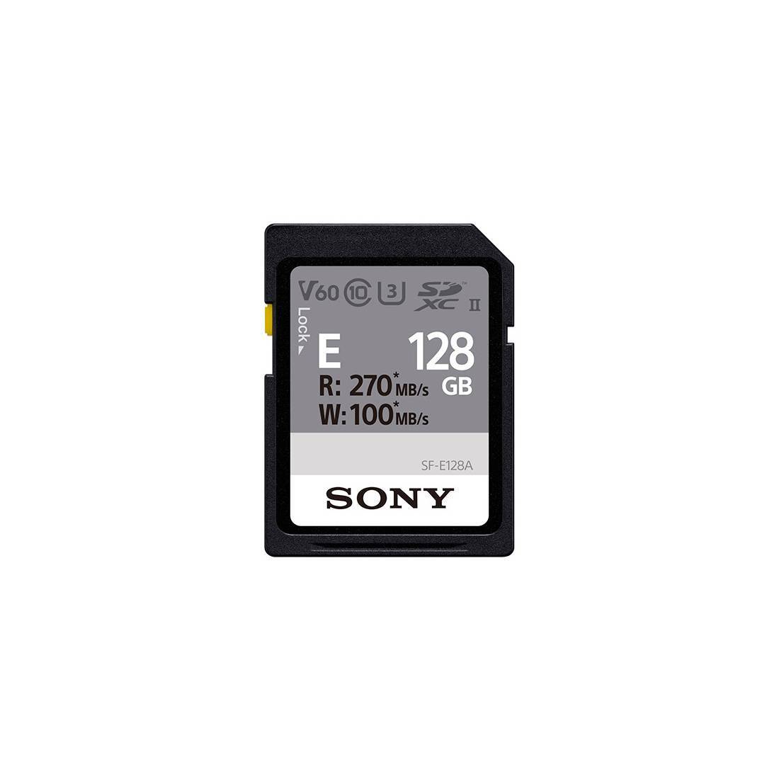 Sony SDXC E series 128GB UHS-II Class 10 U3 V60