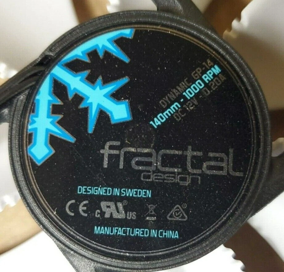 FRACTAL DESIGN DYNAMIC GP-14 140MM 1000RPM 3PIN PC CASE FAN NEW - Image 2 of 4