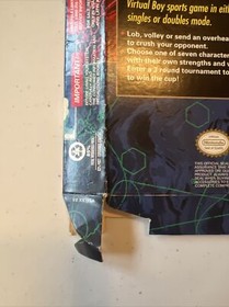 Mario's Tennis (Nintendo Virtual Boy) With Manual & &ldquo;For Display Only&rdquo; Box RARE