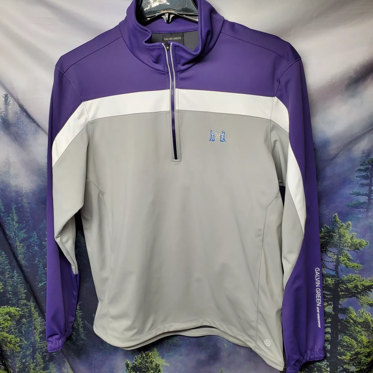 Galvin Green Mens Size Medium Gore Tex Windstopper Zip Up Golf Rain Jacket