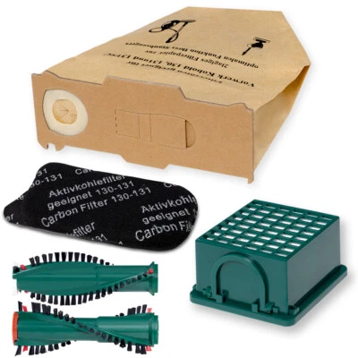 PRIMEBAG 34 tlg Sparset passend für Vorwerk Kobold VK 131 Tüten Beutel Bürsten Filter