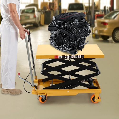 770lb Load Scissor Lift Table Hydraulic Lift Table Cart 35.8*19.7in Table Size - Picture 12 of 21