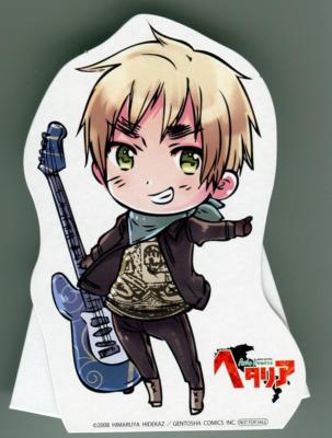 pop stand mini cardboard figure Hetalia Axis Powers promo UK United kingdom 