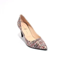 Gibellieri 3367c Multicolor Leather / Classics Pointy Heel Pumps 36.5 / US 6.5