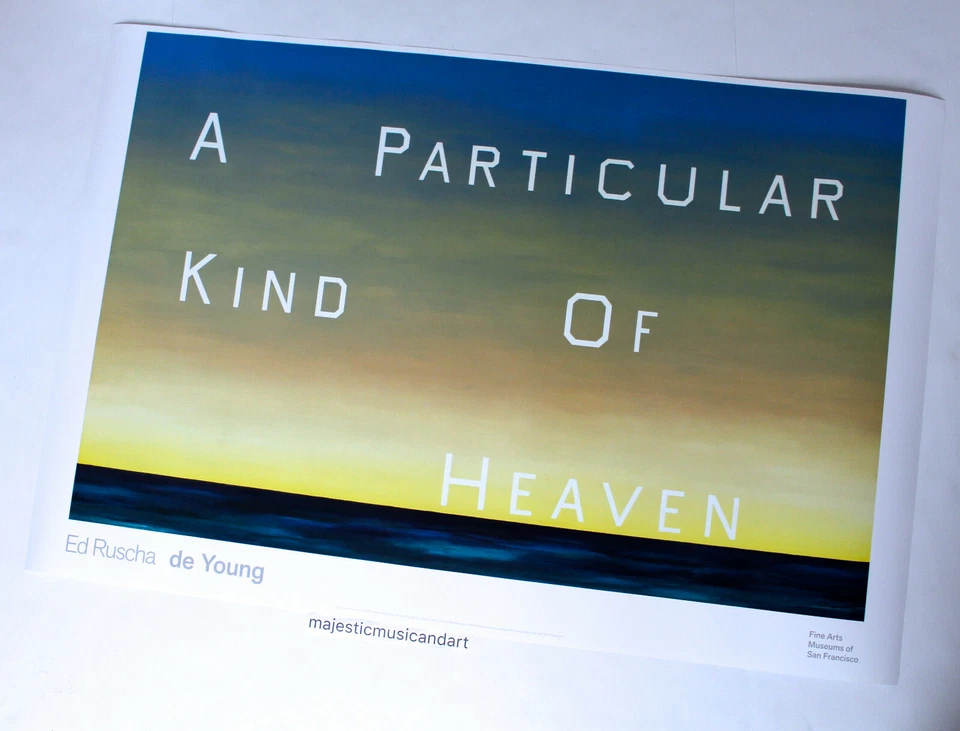 ED RUSCHA HEAVEN 2016 EXHIBITION POSTER  - image 2 of 4