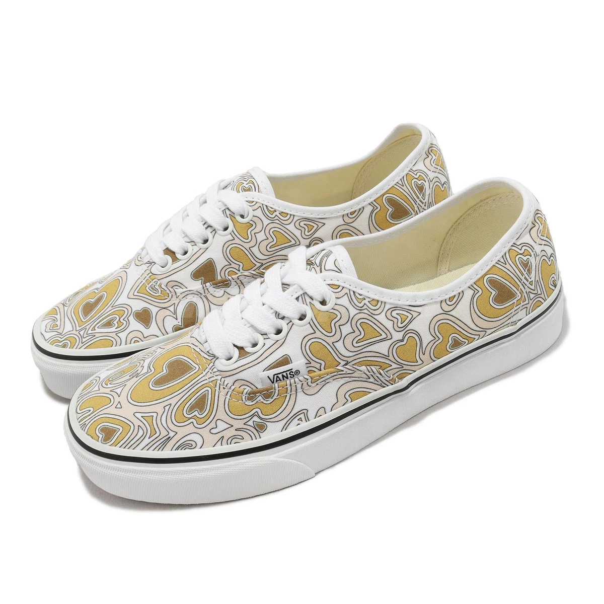 Vans Authentic Trippy Hearts White Men Unisex Casual Lifestyle Shoes VN0A5KS9JBW