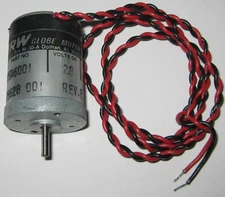 TRW Globe 405A 6000 RPM Motor - 28 V DC - Permanent Magnet - Made in USA