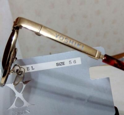 yoshiki  X JAPAN Yoshiki Model Sunglasses XJ-101 A J-POP Artist RARE