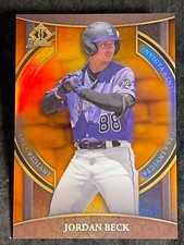 2023 Bowman INVICTA ORANGE REFRACTOR PROSPECT ROOKIE Jordan Beck 21/25 Case Hit