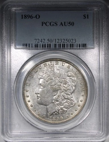 1896-O Morgan Dollar PCGS AU50 Circulated Better Date $1
