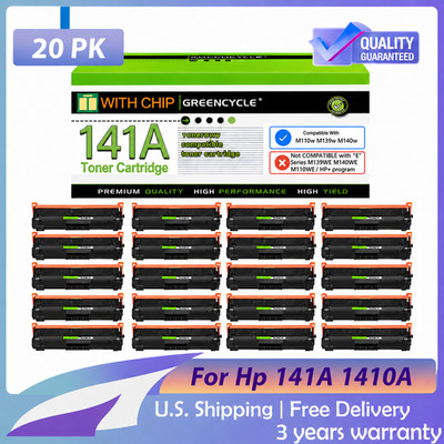 20PK LaserJet Toner Cartridge With Chip For Hp 141A Fits for LaserJet MFP M139w