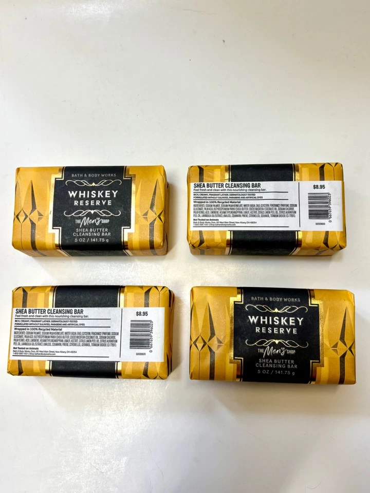 4 Pack Bath & Body Works Men’s' Collection Shea Butter Cleansing Soap Bar 5oz - Image 3 of 4