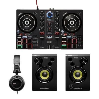 Hercules DJLearning Kit MK2   All-in-One Kit for Learning to Mix