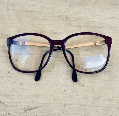Vintage Large SAFILO Elasta 1099 Tortoise Shell & Gold 140 Eyeglasses Frames 
