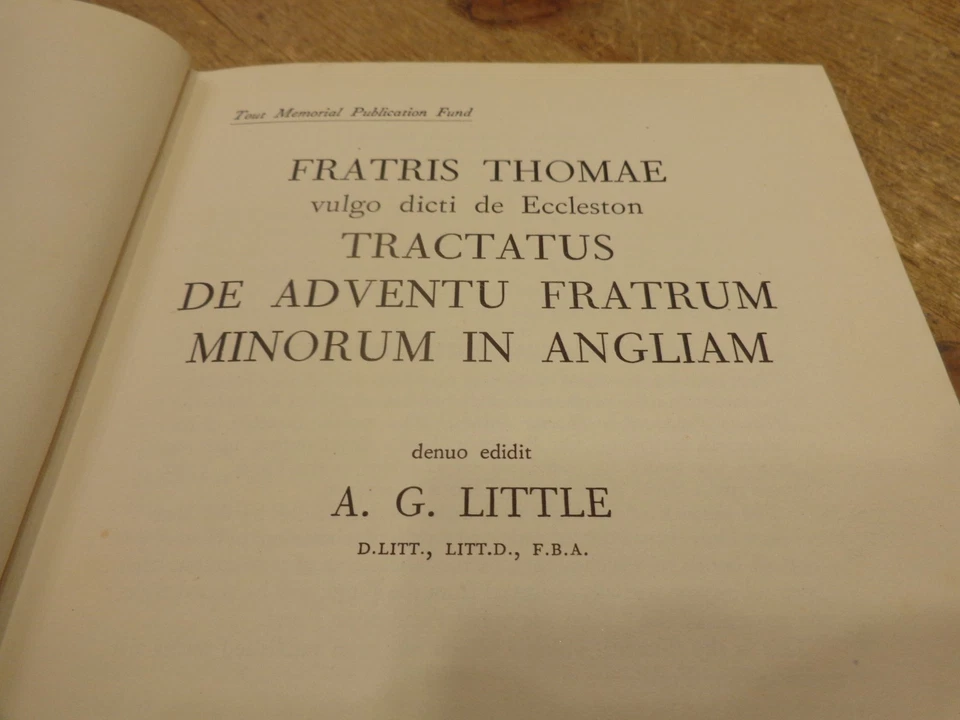 Tractatus De Adventu Fratrum Minorum in Angliam by Fratris Thomae - Image 4 of 4