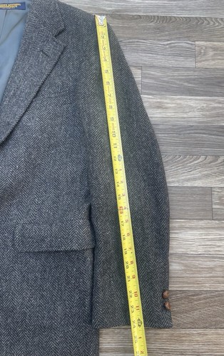 Blazer de tweed Brooks Brothers Brooksgate abrigo deportivo lana gris 39R espiga de colección - Imagen 11 de 11