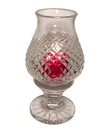 Vtg WATERFORD CRYSTAL Alana Fairy/Hurricane 2-Pc Candle Holder IRELAND