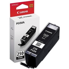Canon PGBK-250 Black Ink Cartridge GENUINE PGI PGBK 250 New  Sealed