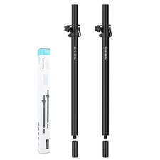 Adjustable Speaker Pole Set for Subwoofer - Height Adjustable, M20  35mm Mounts
