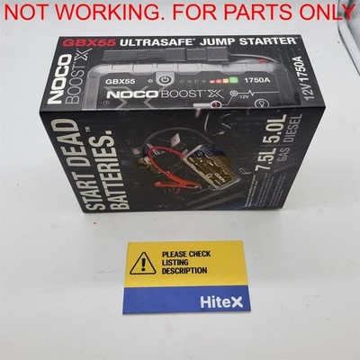 NOCO Boost X GBX55: 1750A UltraSafe Jump Starter   12V [GBX55] -NOT WORKING-