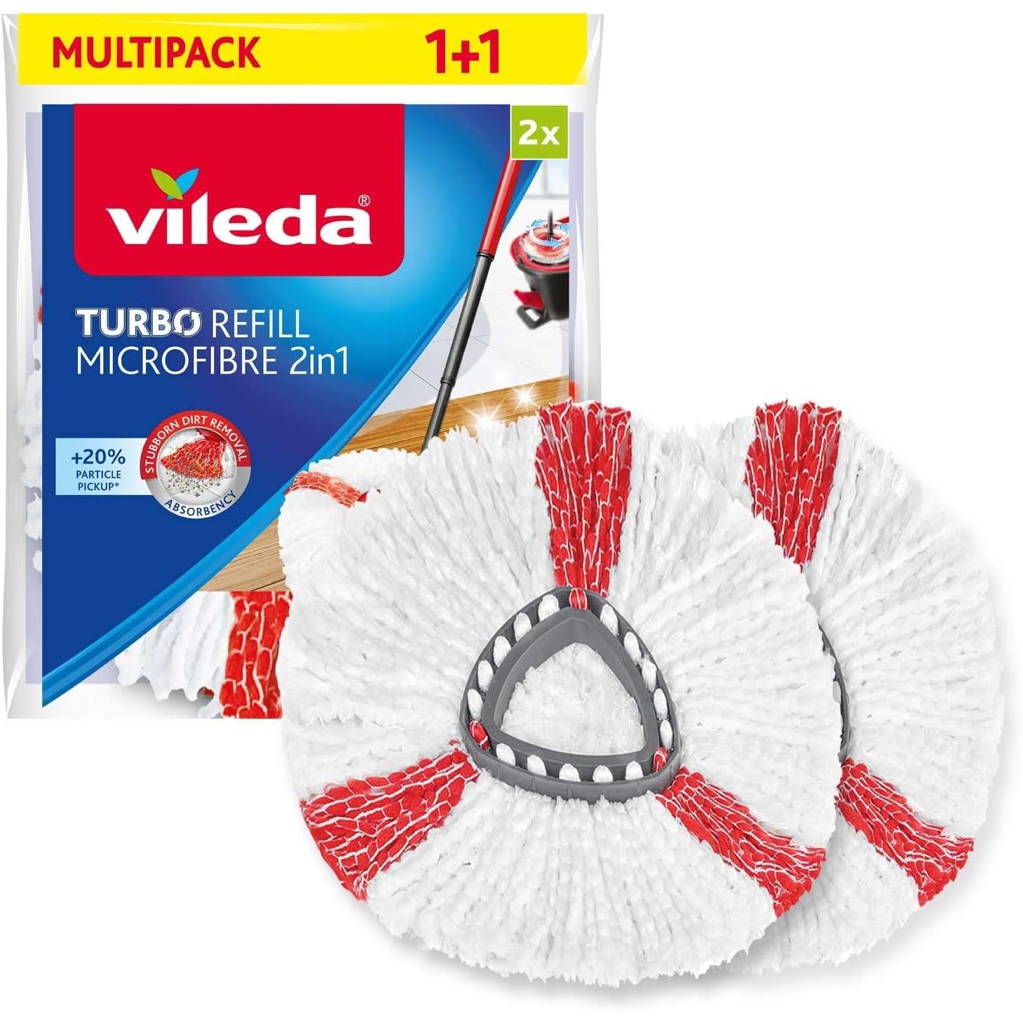 Recharge Turbo 2 en 1 VILEDA pour un nettoyage rapide du salon en famille